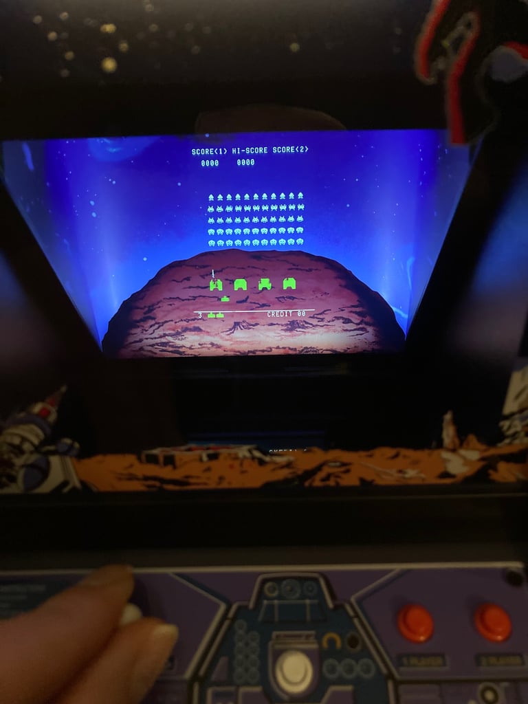 Numskull Space Invaders in action.