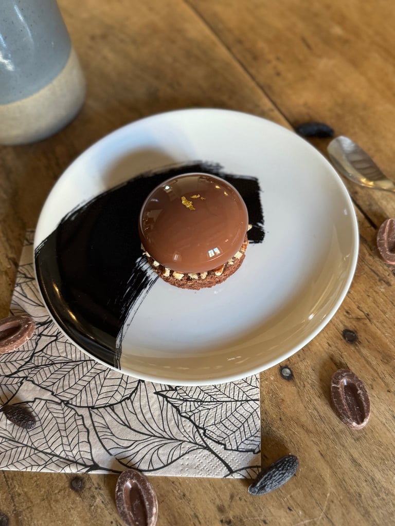 entremet chocolat pecan tonka