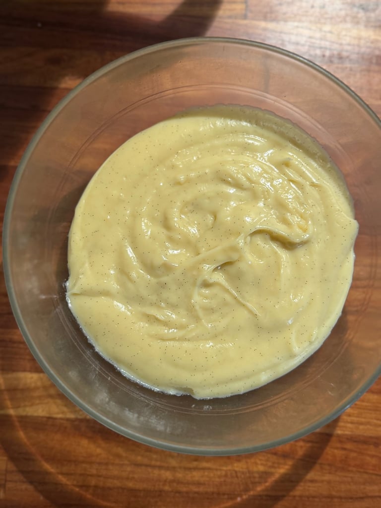 Crème diplomate à la vanille