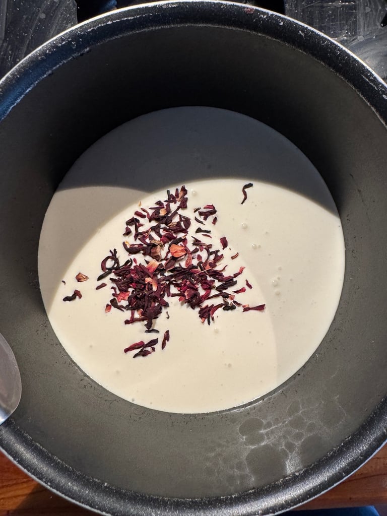 ganache montee a l'hibiscus