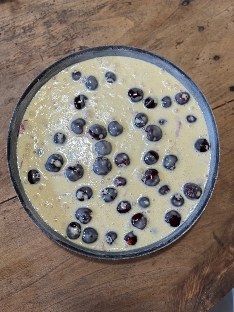 clafoutis avant cuisson