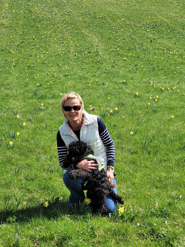 Une éleveuse HEUREUSE