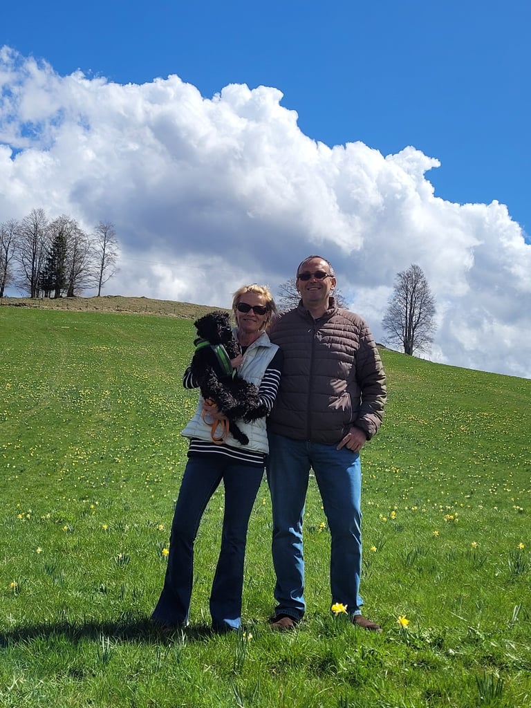 Retrouvailles éleveurs et Viky des Diamants Noirs d'Also