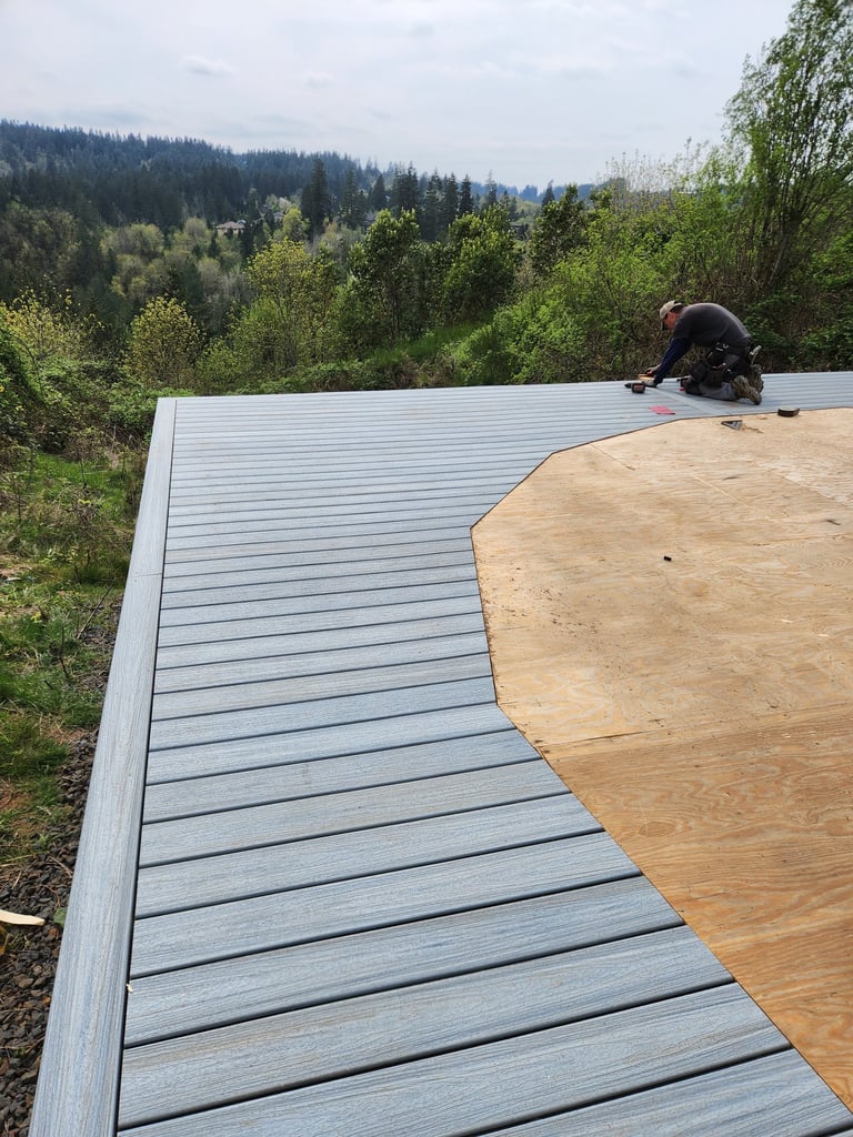 Trex composite decking