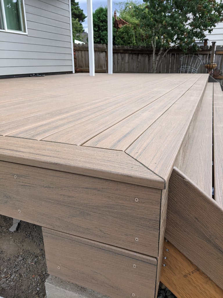 Composite Trex decking