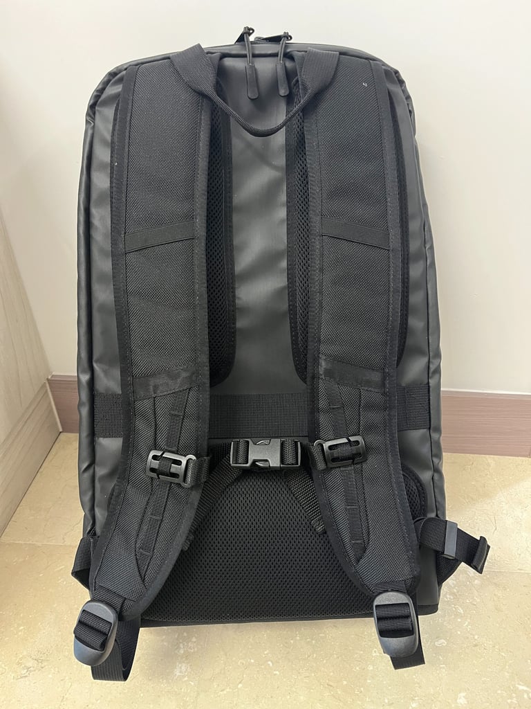 Rear view of backpack