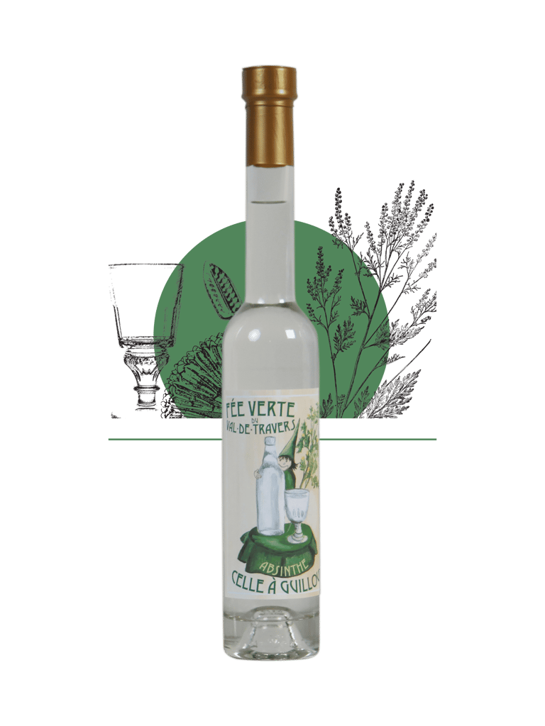 Bouteille d'absinthe Celle à guilloud 54% du val de travers