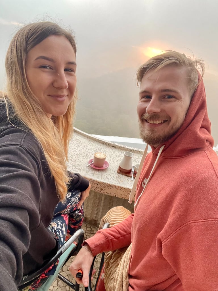 wschód słońca na wulkanie