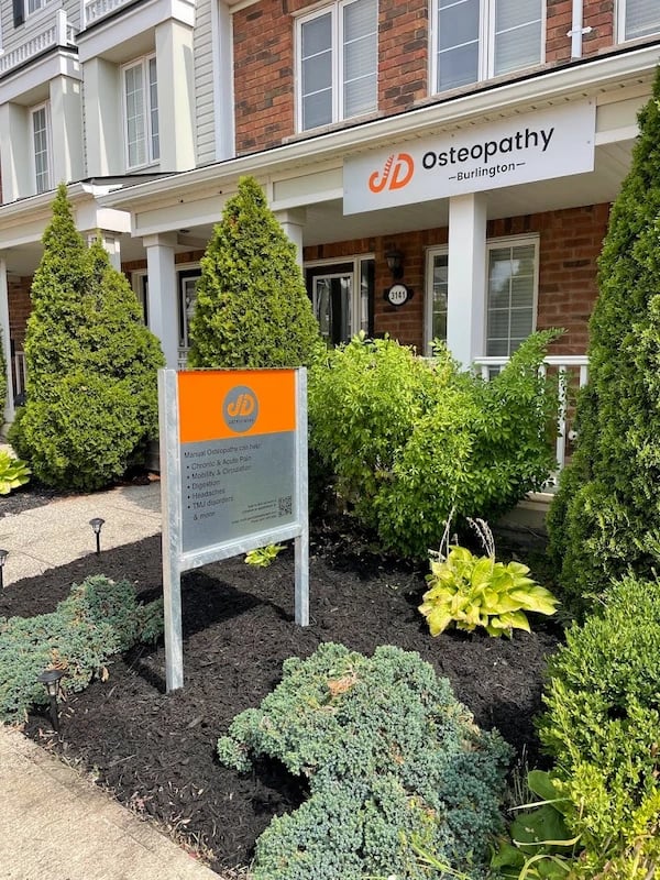 Photo of front of JD Osteopathy - Burlington office at 3141 Walkers Line, Burlington Ontario