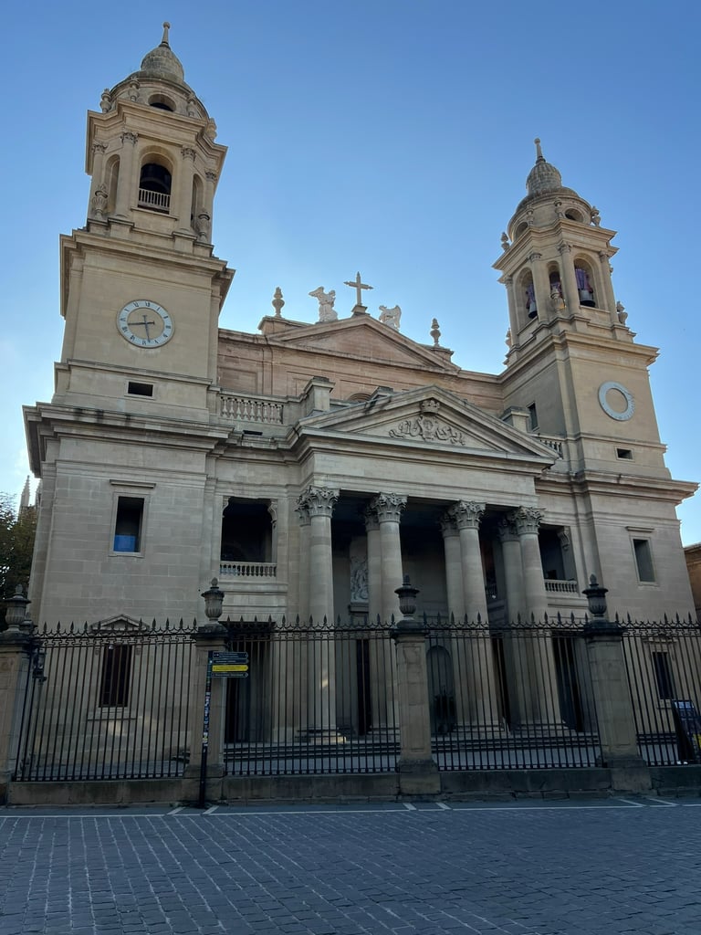 Façade of Pamplona´s Cathedral 