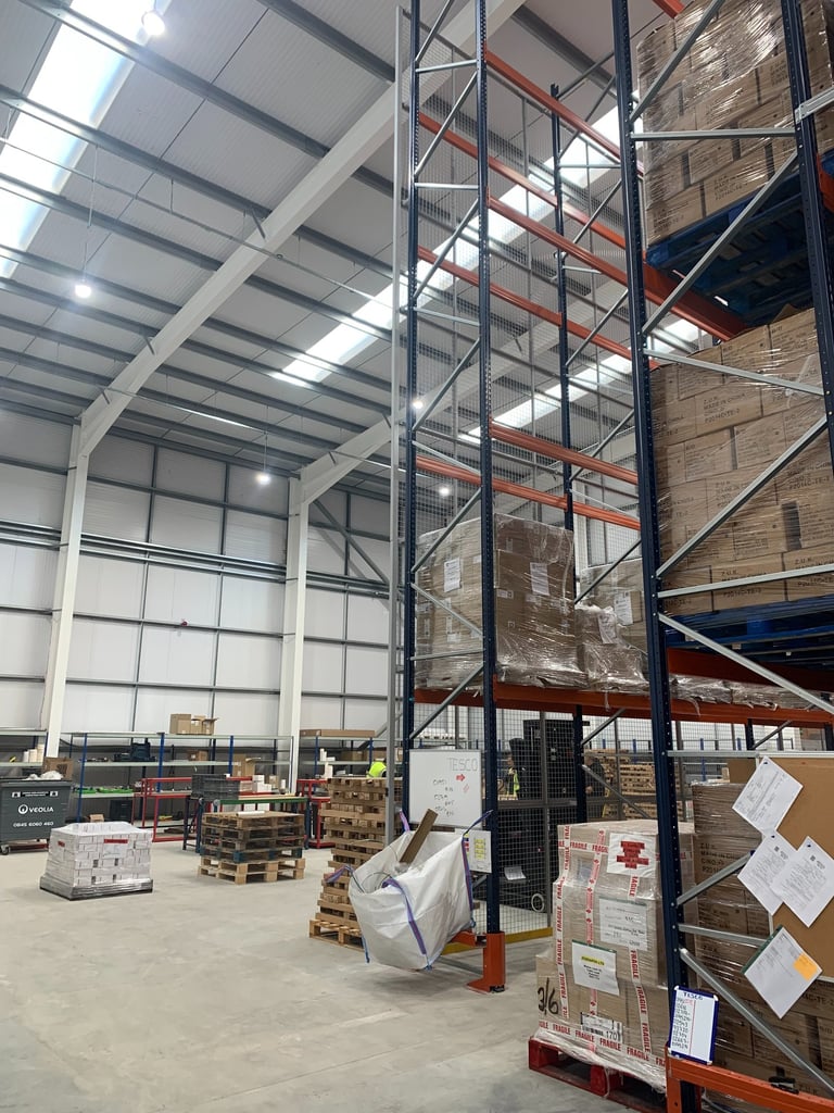 Pallet Racking and Shelving in Large Warehouse 