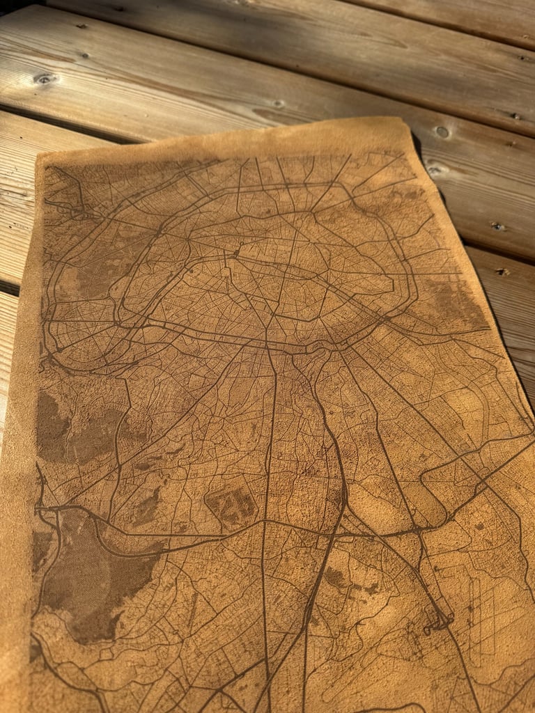 Gravure laser sur cuir