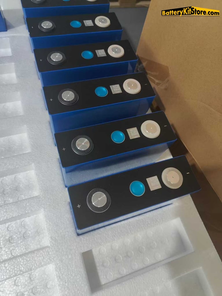 a group of batteries in a box