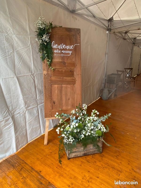 porte bienvenue à notre mariage