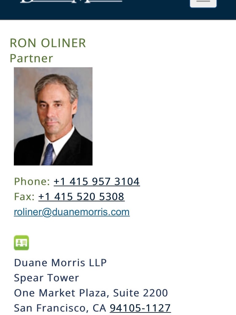 Ron Oliner Trustee Wirum's attorney