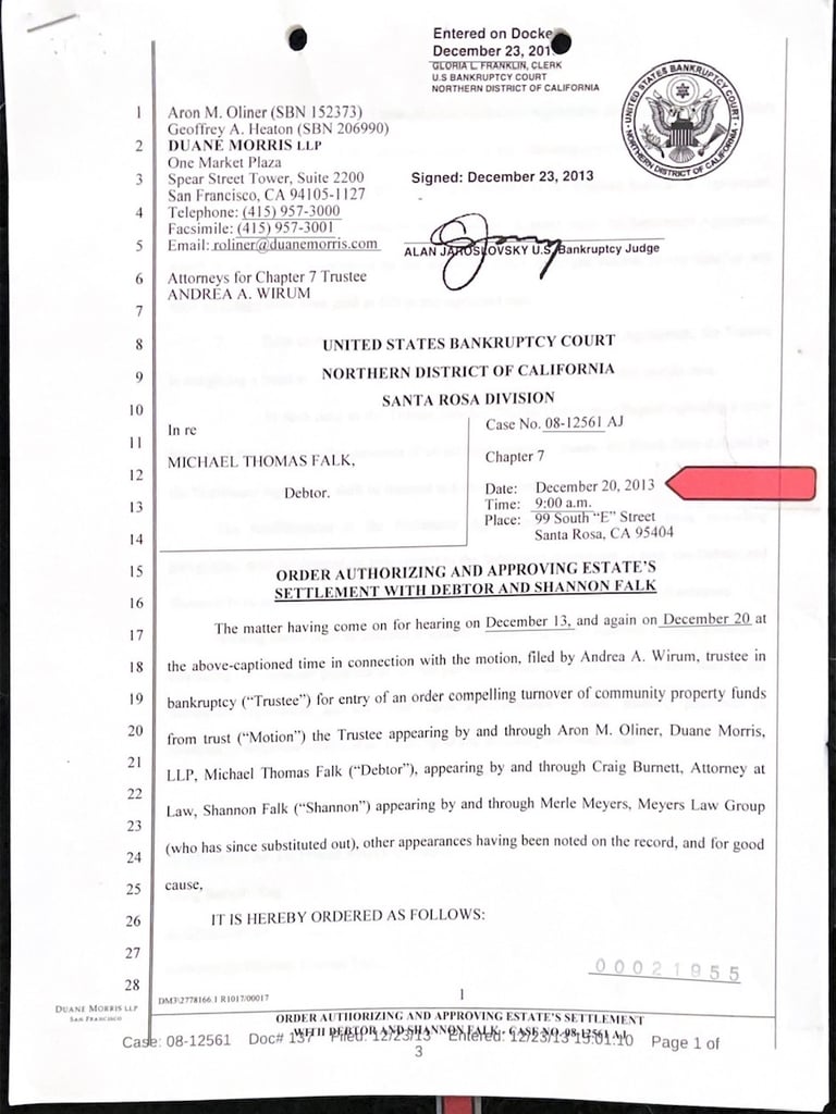 There is actually a Federal Order Bill Willitts