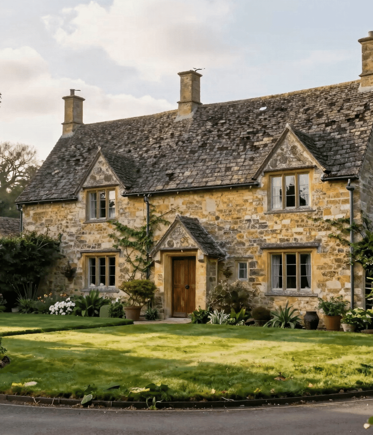 A country cottage similar to houses in Stroud Valleys.