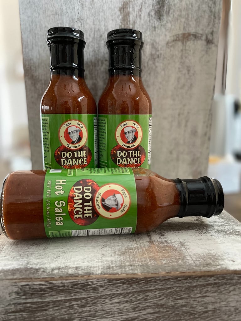 Our Party Pack-3 bottles filled with "Do the Dance" Hot Salsa