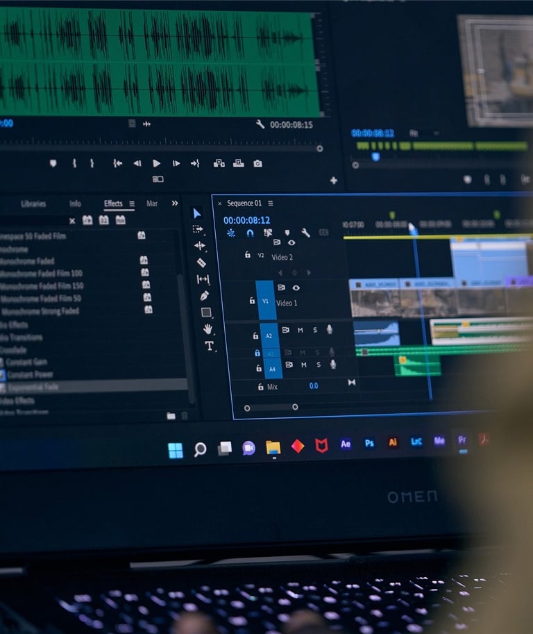 sophisticated video editing software