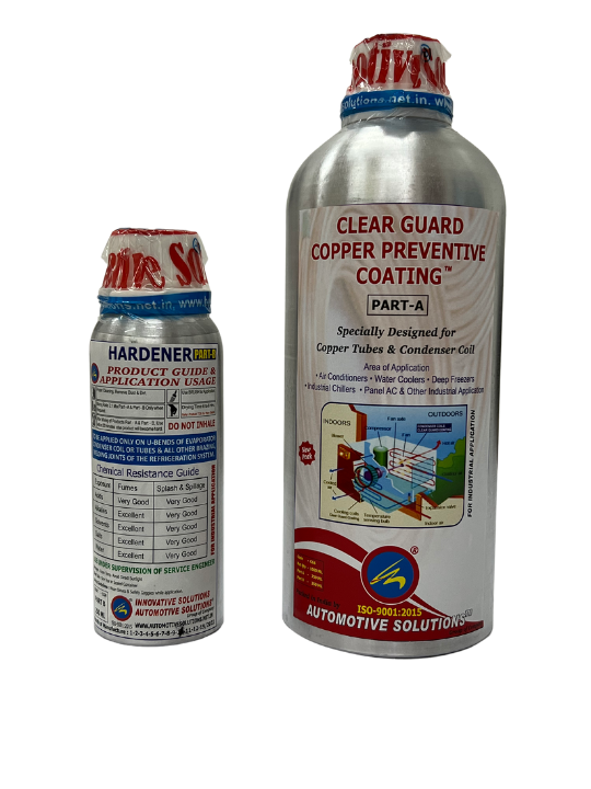 A two component paint, base and hardener to be mixed in 3:1 ratio