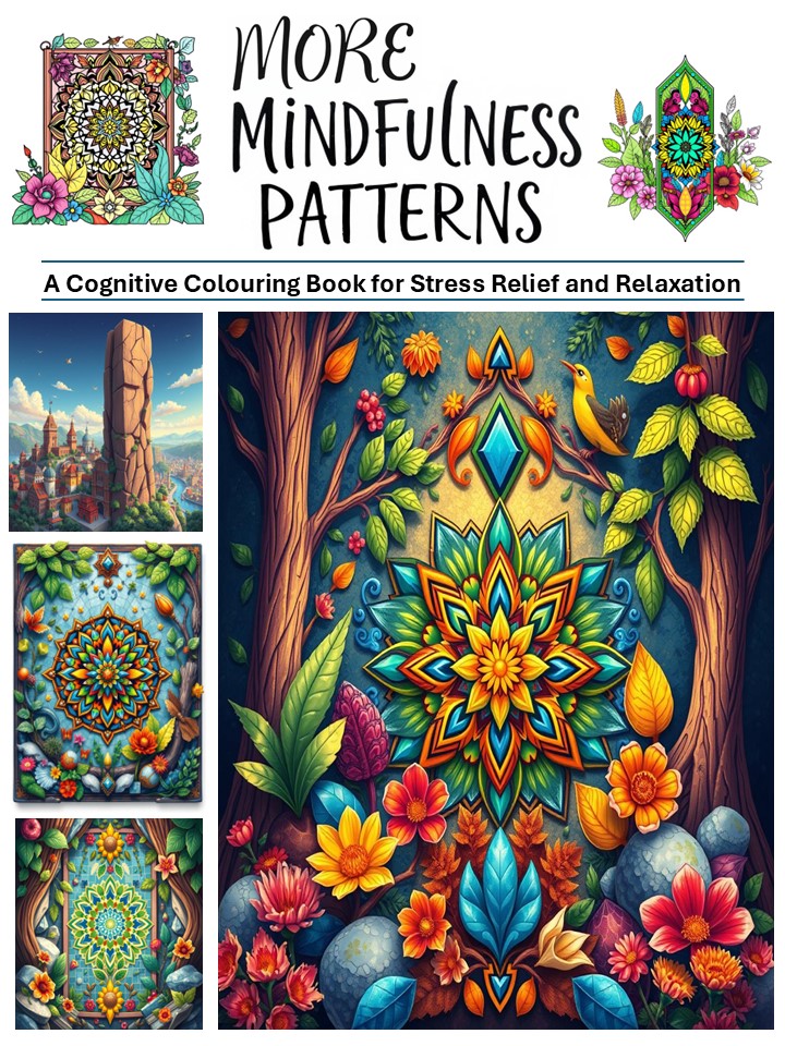 More Mindfulness Patterns Colouring Book cover