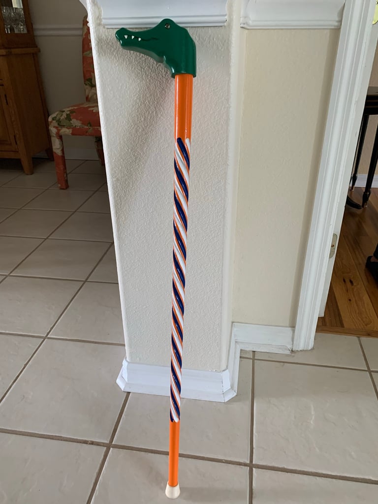 Carved Florida Gators Football cane