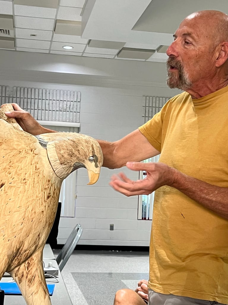Aremican eagle carving by Louis Livan
