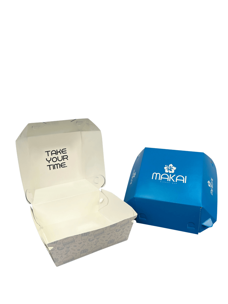 caja para hamburguesa
