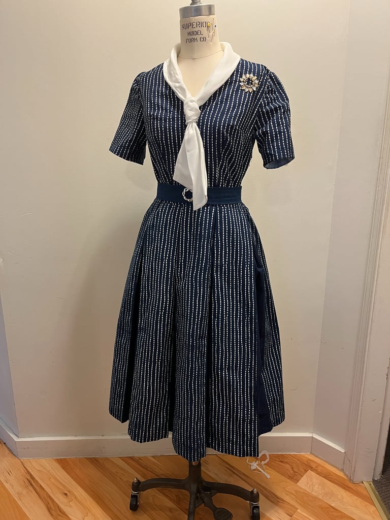 1960 Sailor Dress. Vintage Dress pattern