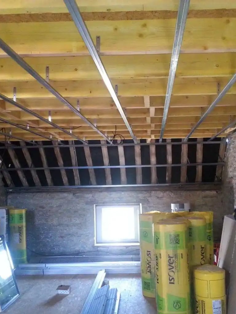 ossature pour plafond