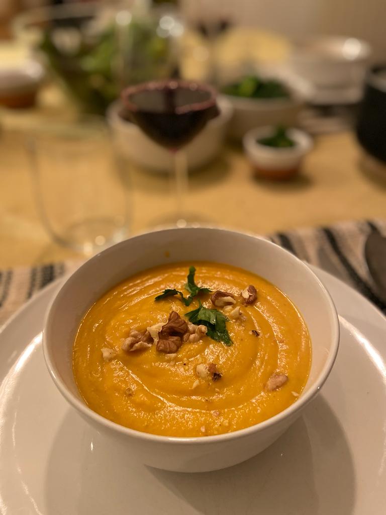 velouté patates douces et cardamome