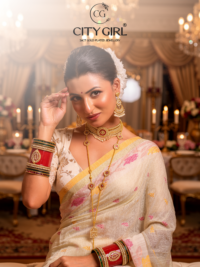 citygoldjewellerybangles.in - 18Carat Gold plated Festive wear bangles for women, Festive wear sets