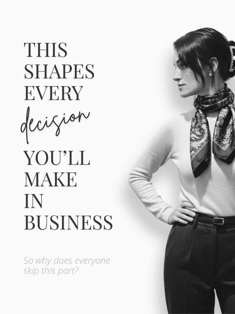 This shapes every decision you'll make in business. So why does everyone skip this part?