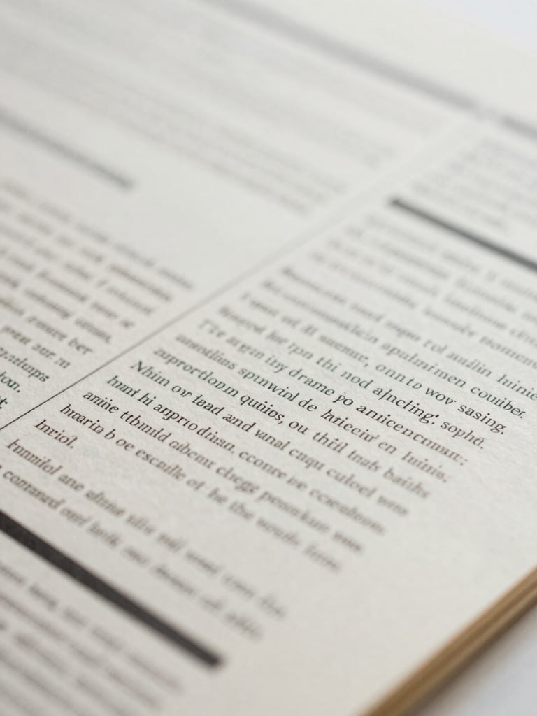 Macro close-up of a physical print layout on thick cream paper, black ink editorial markups, soft overcast London daylight, shallow depth of field