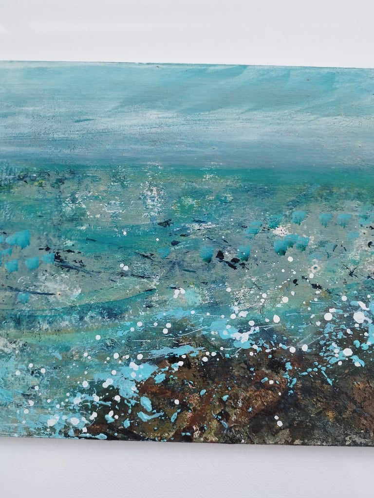 Heavenly Blue, 20 x 30 cm, acrylic on board, £35