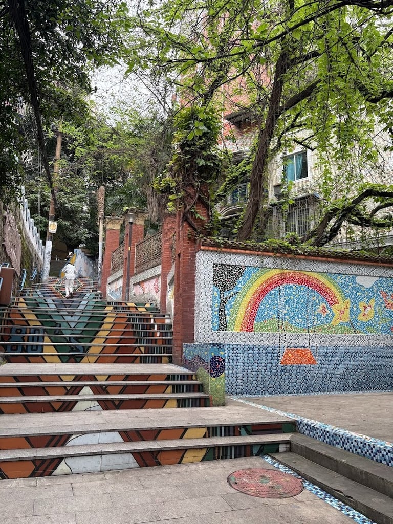 Zaozilan Ya Colored Steps 枣子岚垭彩色步道