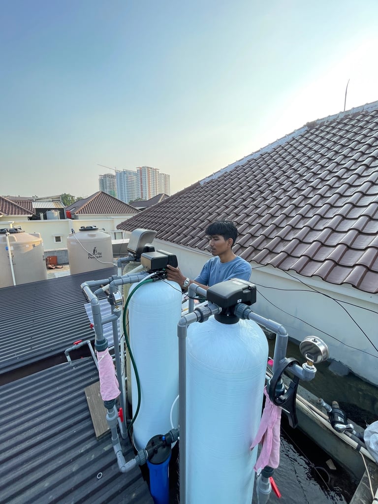 pemasangan filter air