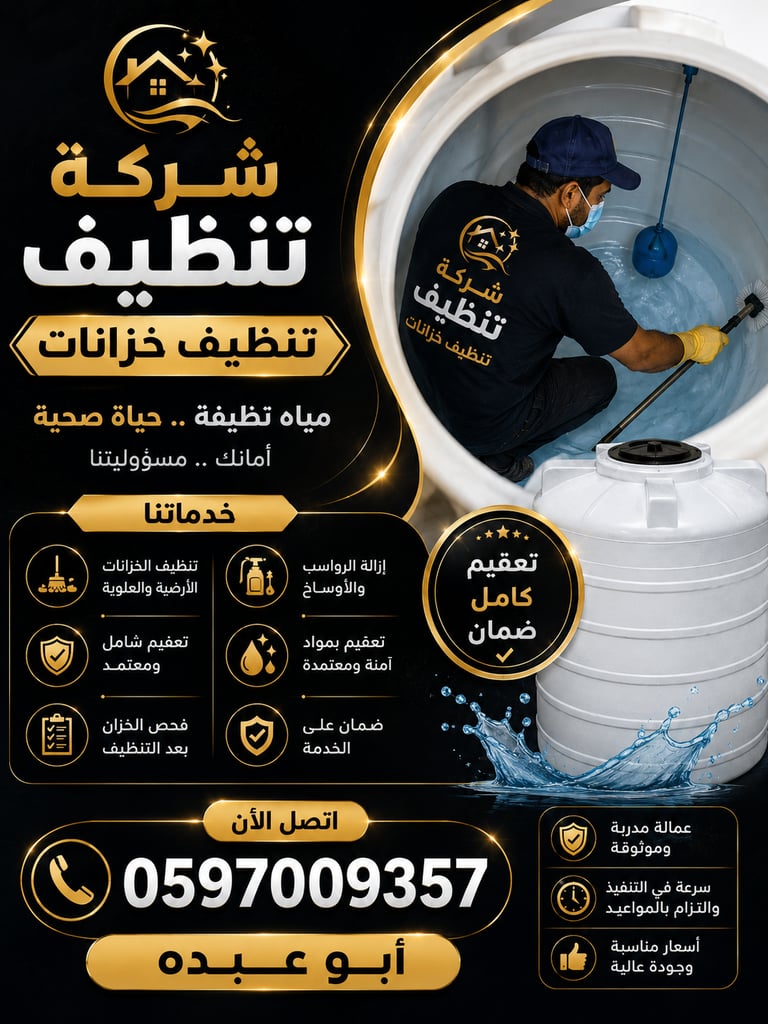 تنظيف خزانات