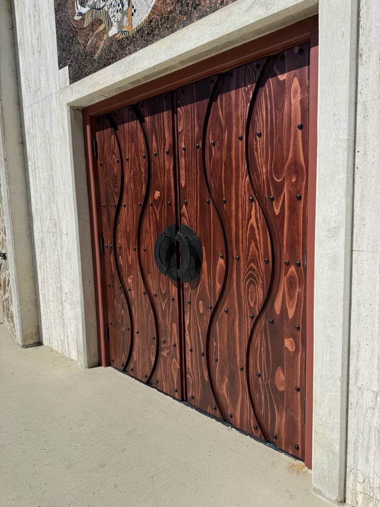 Restored custom door