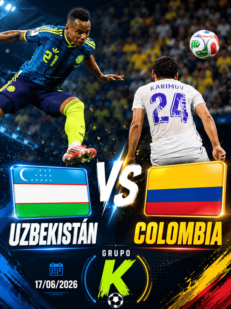 uzbekistan vs colombia calendario del mundial 2026
