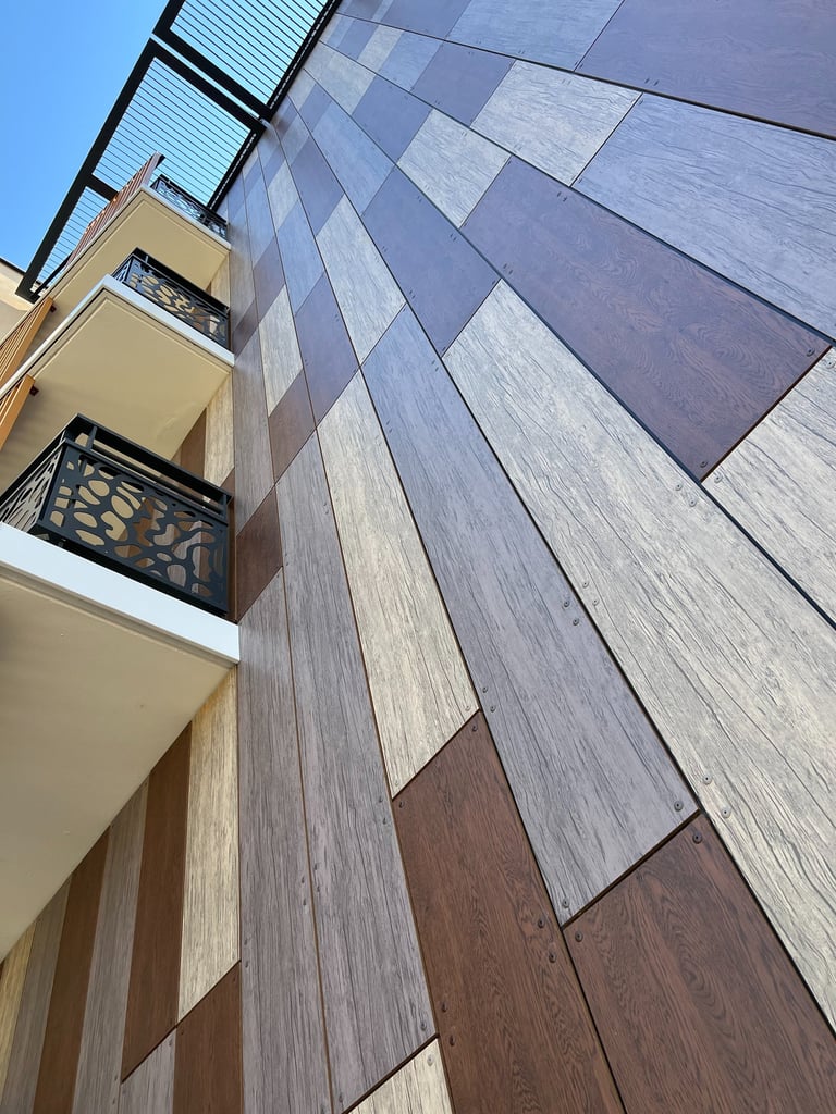 bardage extérieur immeuble aube 