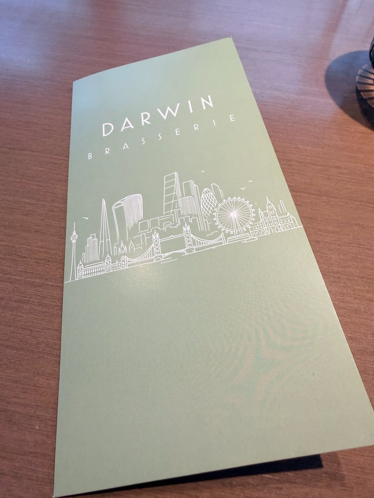 arwin Brasserie check at Sky Garden, London