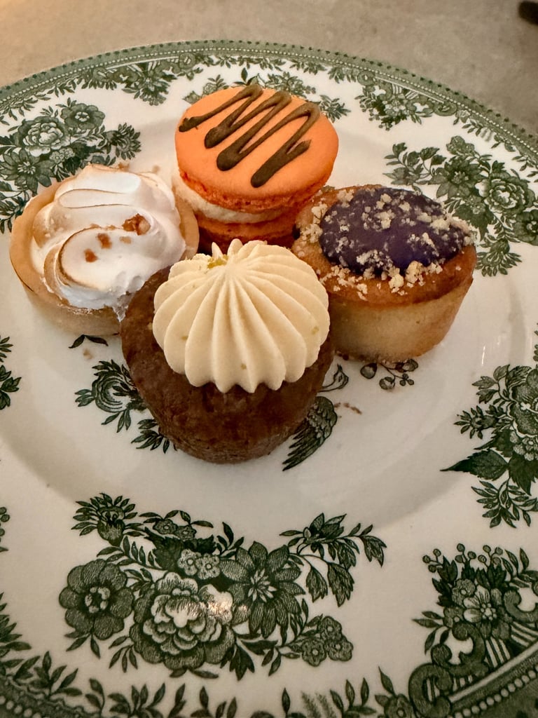 Afternoon Tea at the Great Court restaurant inside the British Museum, London, 2025