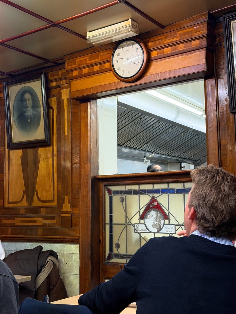 E. Pellicci's interior decor, London, 2025