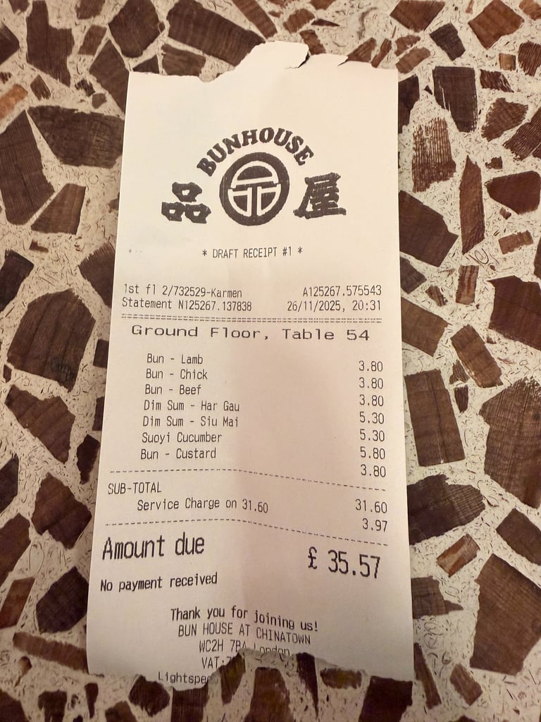 BUN HOUSE Chinatown, London, 2025