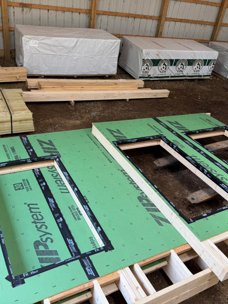 Pre-Fab Barndominium Wall Section