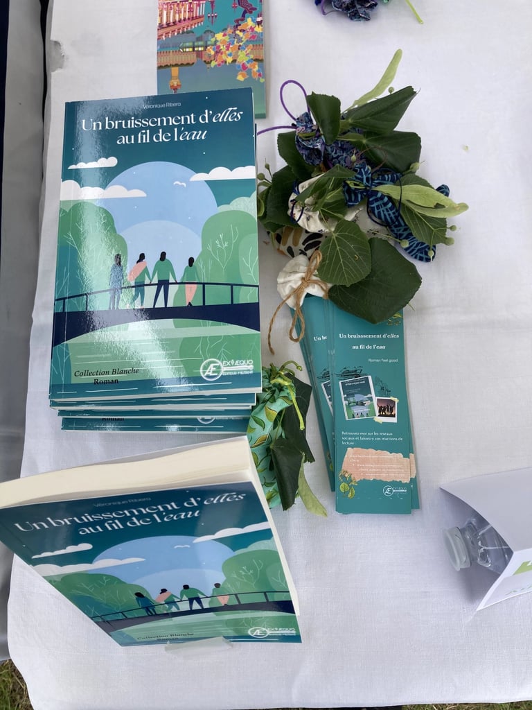 Photo du roman "Un bruissement d'elles au fil de l'eau" de Véronique Ribera.