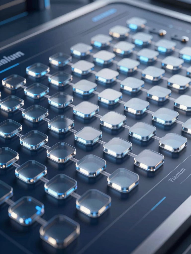 Premium 3D technical diagram of an operational dashboard, glassmorphic data nodes, cool blue and silver reflections, crisp studio lighting