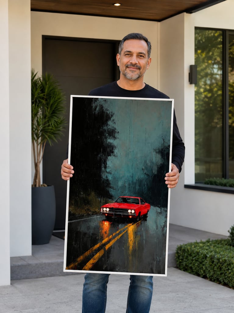 The Dodge Charger I Lovingly painted for Tony Bell
