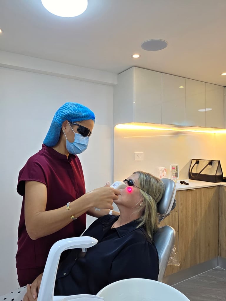 Perfil facial mostrando resultado natural de armonización facial en Santo Domingo, República Dominic